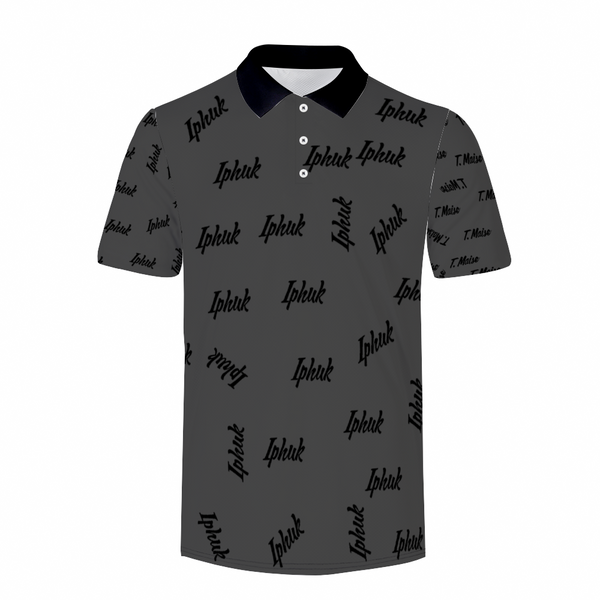 T. Maise Iphuk POLO Shirt Black & White Neck Option