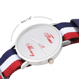 Iphuk Time Is MoneyAdult leisure Watch Without Scale Canvas Strap Watch