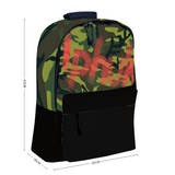 Iphuk Camo Leather Full Print Backpack Travel Laptop Backpack