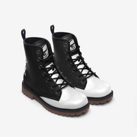 Iphuk Casual Leather Lightweight Combat Boots MT