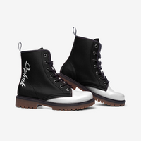 Iphuk Casual Leather Lightweight Combat Boots MT