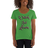 Iphuk Watch and Learn Ladies' Scoopneck T-Shirt