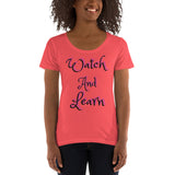 Iphuk Watch and Learn Ladies' Scoopneck T-Shirt