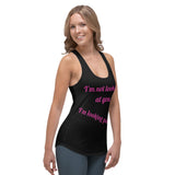 Iphuk NOT LOOKING AT YOU Women's Racerback Tank